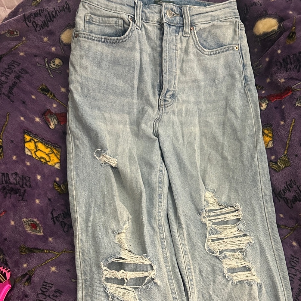 Wild Fable Light Blue Distressed Boyfriend Jeans